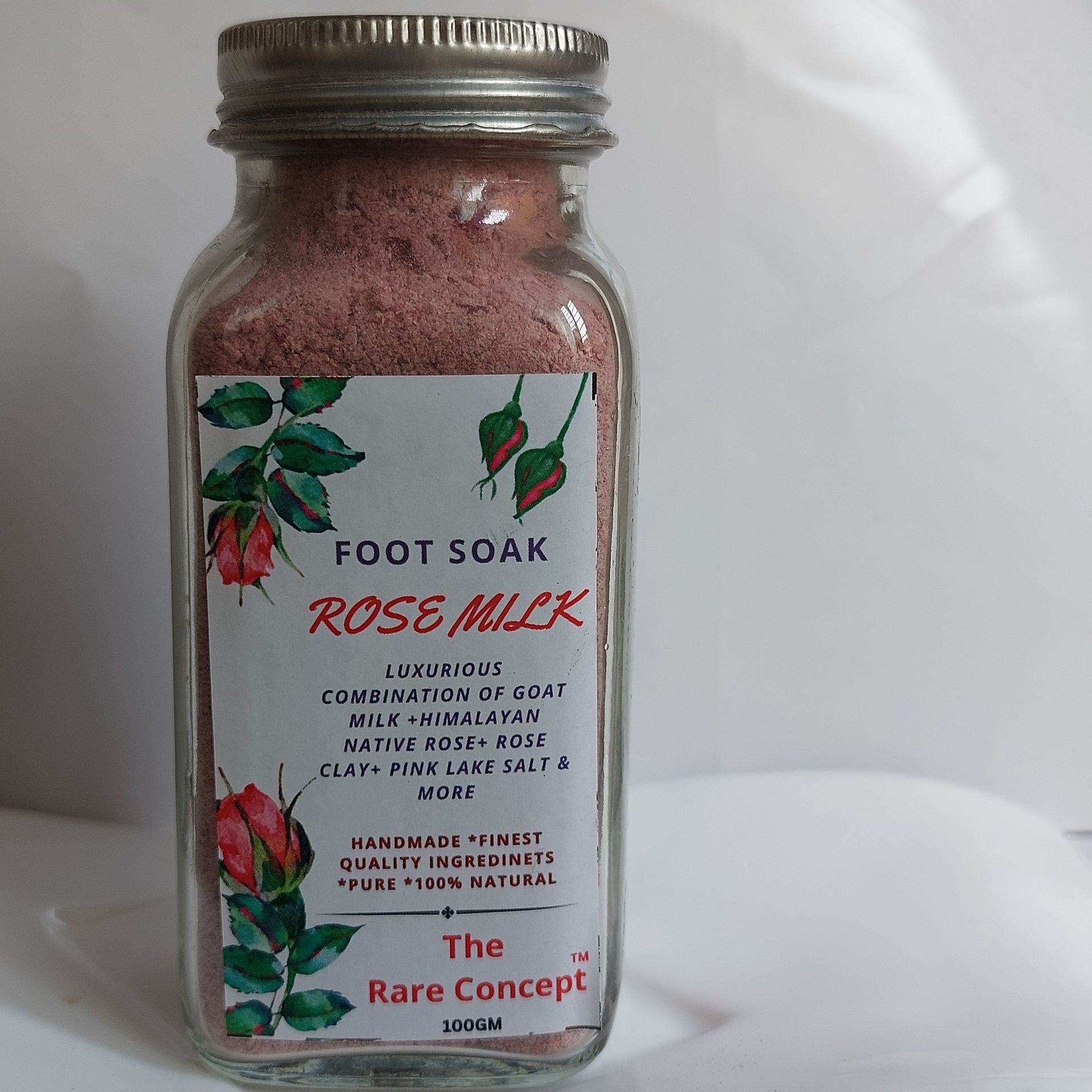 The Rare Concept Goat Milk Foot Soak - Rose Milk (100 gms)