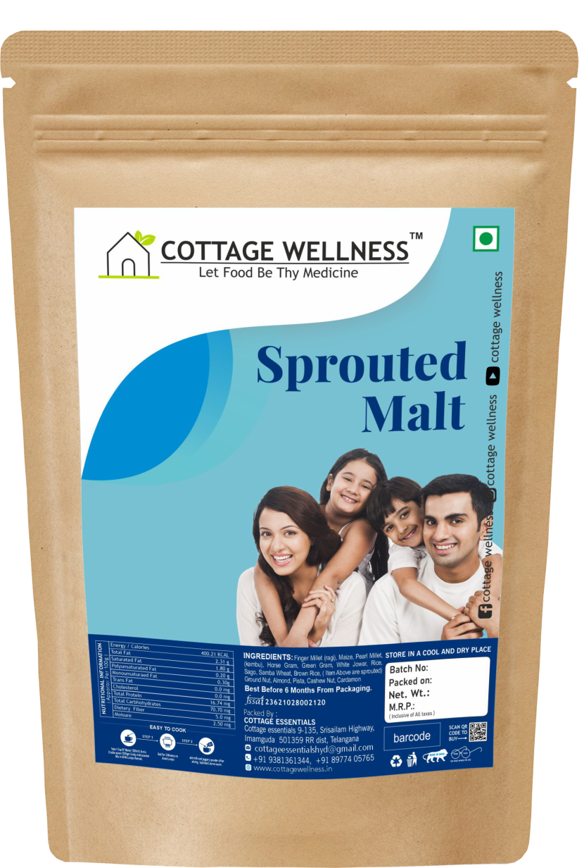 Cottage Wellness Sprouted Malt 250gms - hfnl!fe