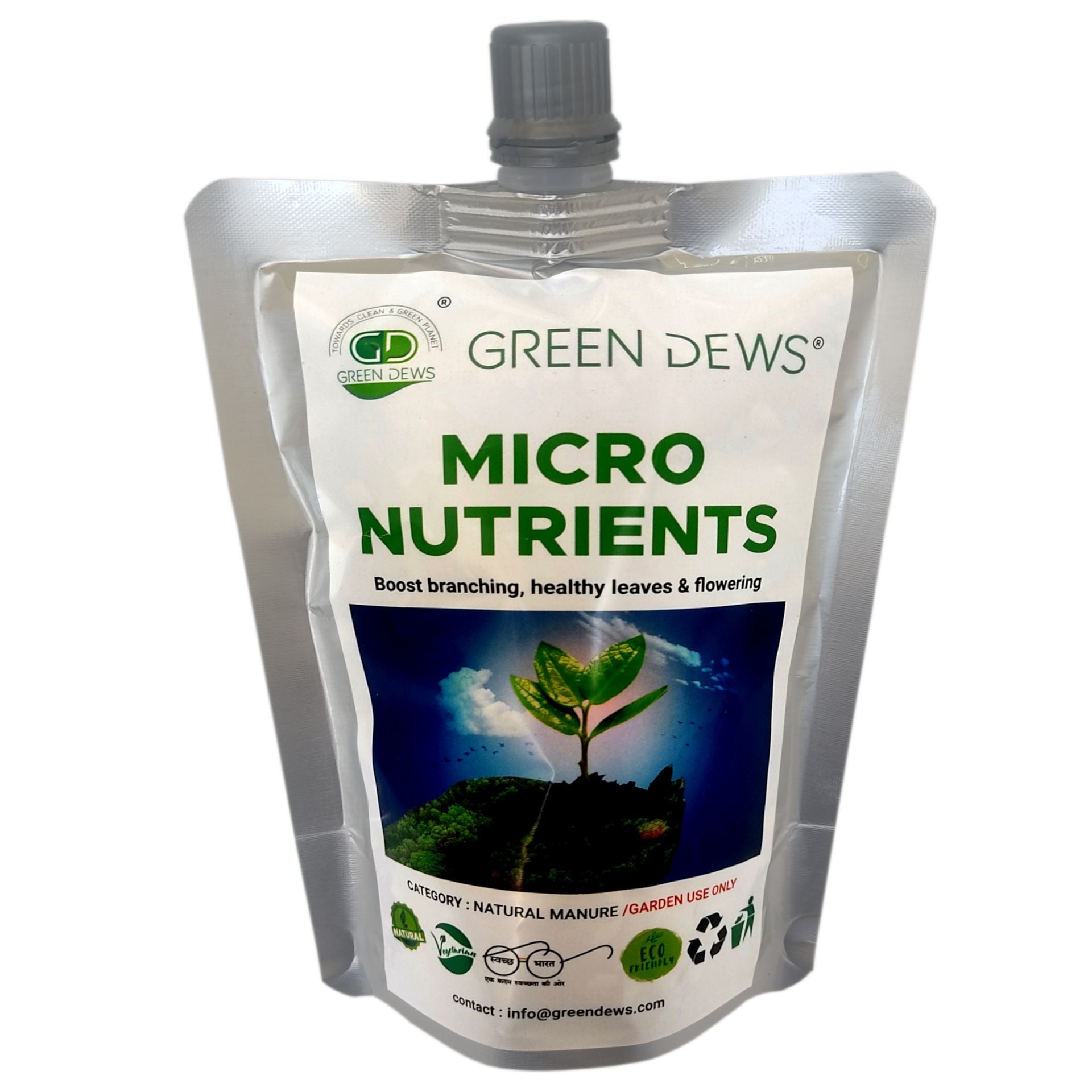 Green Dews Micro Nutrient Fertilizer Organic Natural Liquid for Overall Plant Growth Multi Micronutrients Fertilizers - hfnl!fe