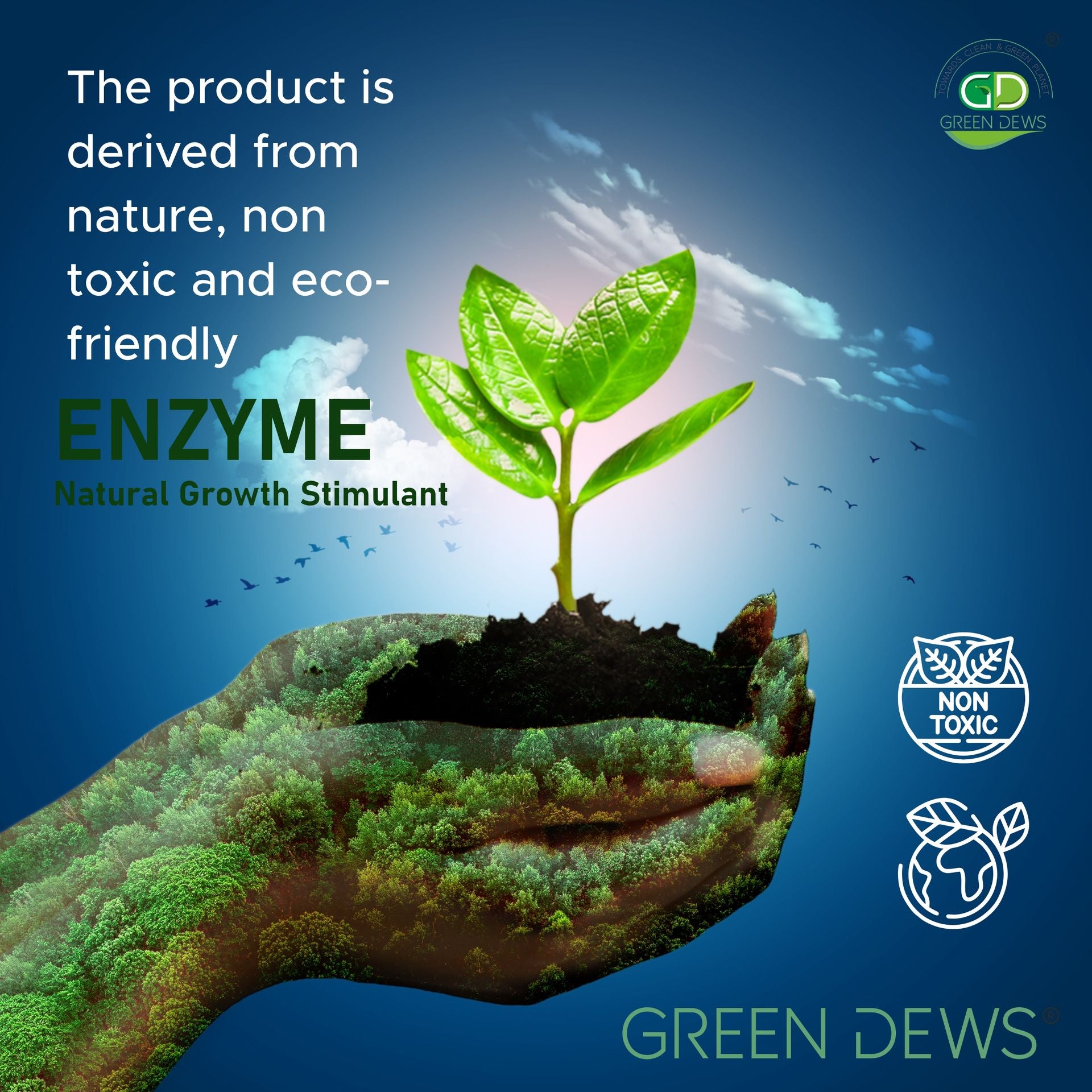 Green Dews Enzyme fertilizer for plants organic Granule form alternative to DAP NPK Zyme Granules Biozyme - hfnl!fe