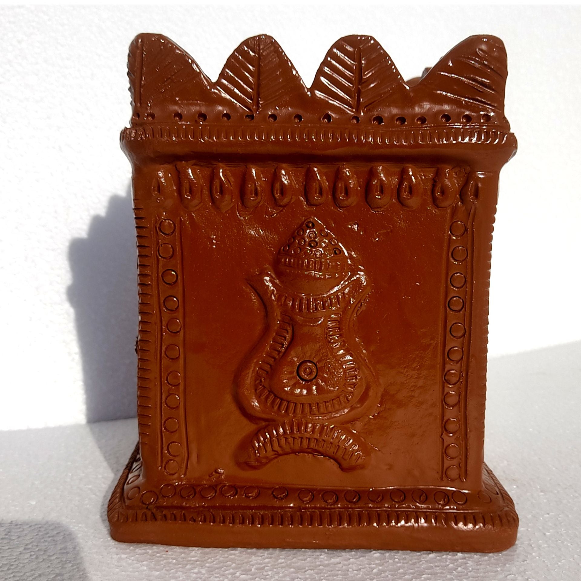 Tulsi pot planter Terracotta HandmadeTulsi gamla/POT/PLANTER SIZE-MEDIUM/ medium - hfnl!fe