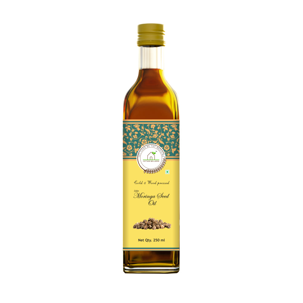 Cottage Wellness Moringa Oil Cold and Wood Pressed Edible 250 ml - hfnl!fe