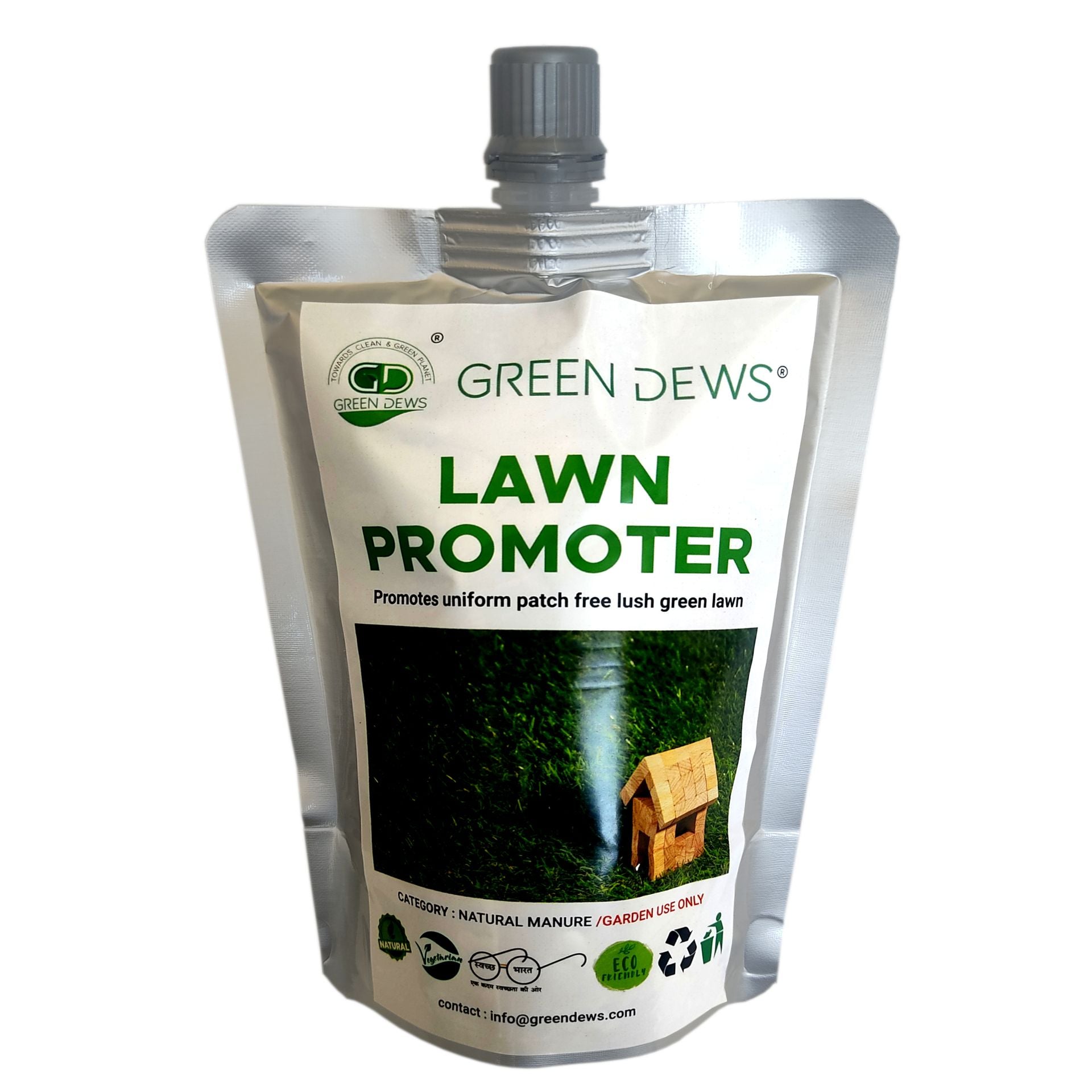 GREEN DEWS LAWN FERTILIZER LAWN FOOD LAWN PROMOTER TURF BUILDING LIQUID ORGANIC FOR LUSH GREEN PATCH FREE LAWN - hfnl!fe