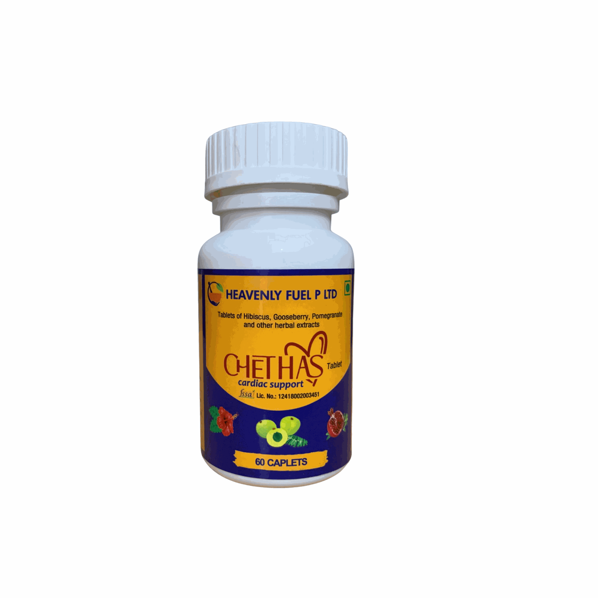 Chethas Tablets |Cardiac Supplement|1000mg|60nos - hfnl!fe