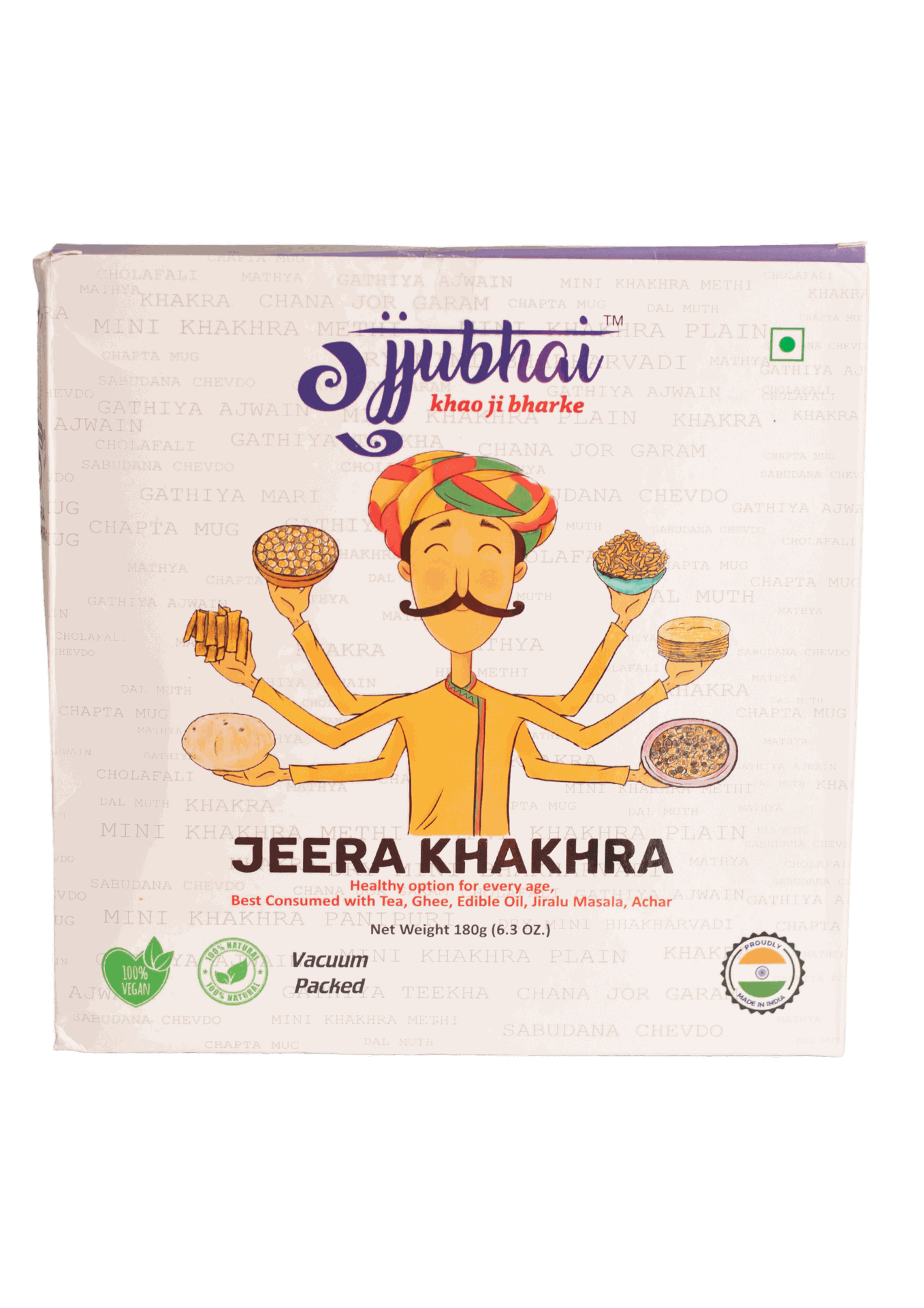 JEERA KHAKHRA180G COMBO ( Pack of 2) (2X180G) - hfnl!fe