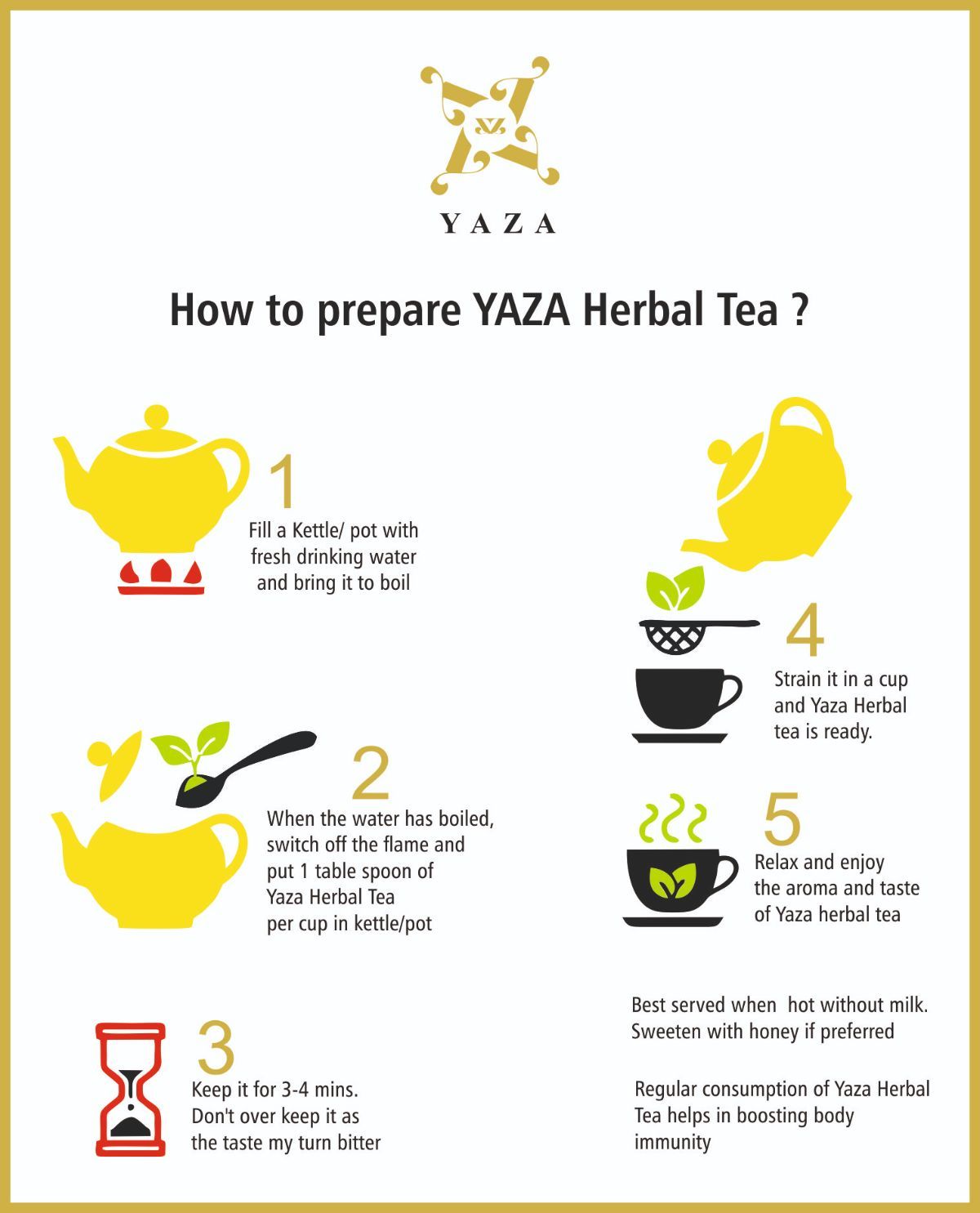 Yaza Fennel Green Tea -The Digestion Don and Immunity Booster - hfnl!fe