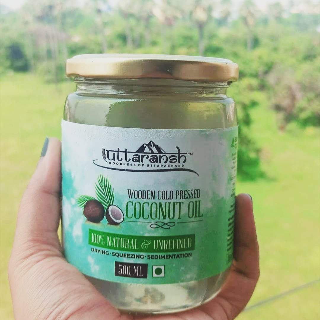 Uttaransh Cold Pressed Coconut Oil 500ml - hfnl!fe