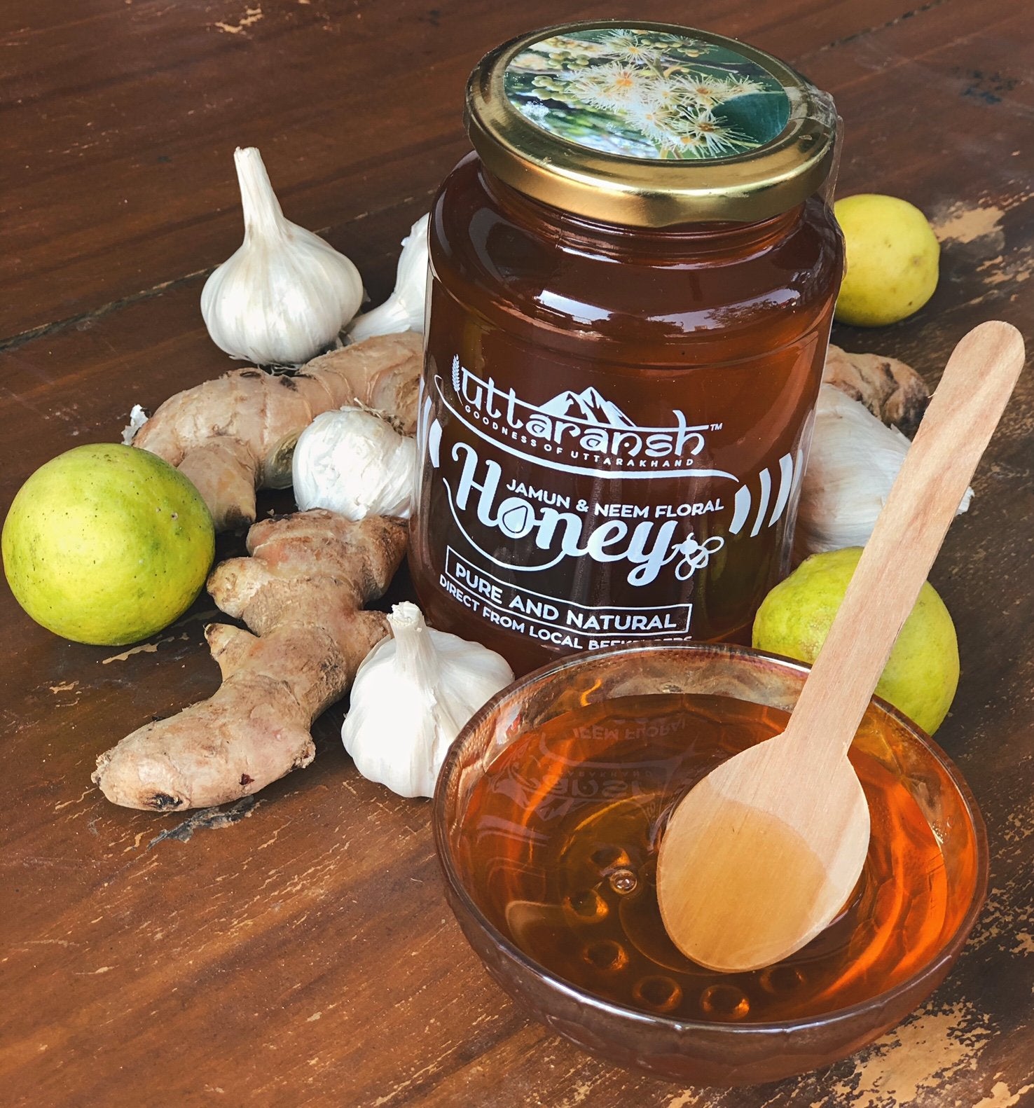 Uttaransh Jamun-Neem Honey 500gms - hfnl!fe