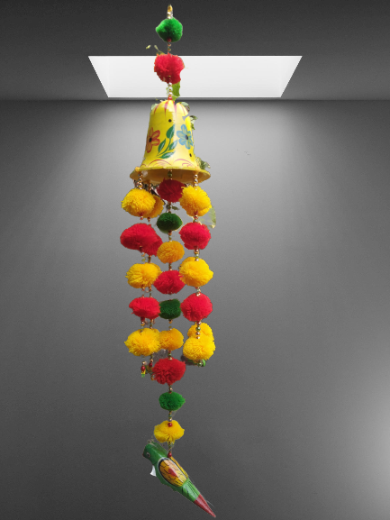Shivi Arts Combination of Parrot pompom ceiling Hanging for Decorate your home - hfnl!fe