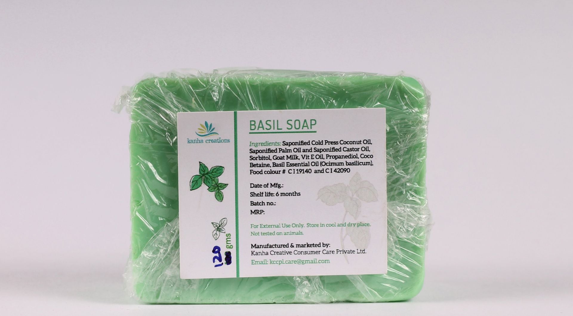 Kanha Creation Basil Soap-120gm - hfnl!fe