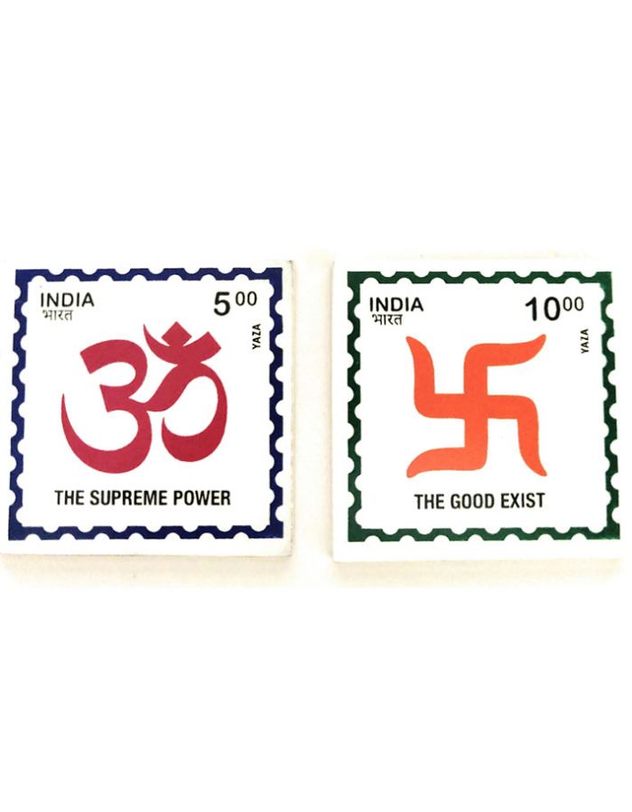 Yaza Life OM Swastik Magnet Combo