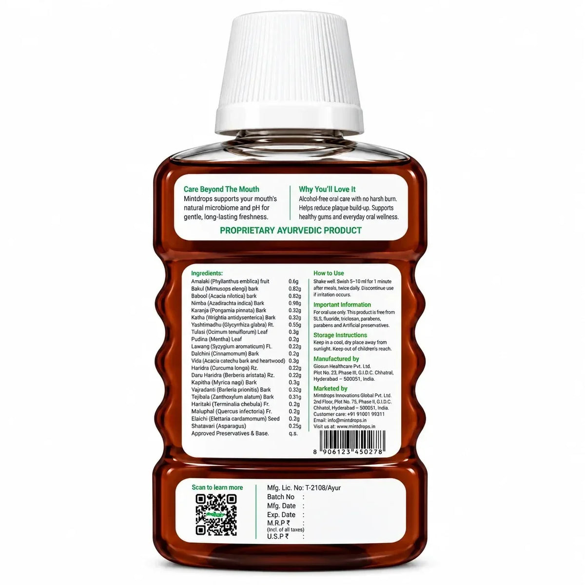 Mintdrops Natural Mouthwash