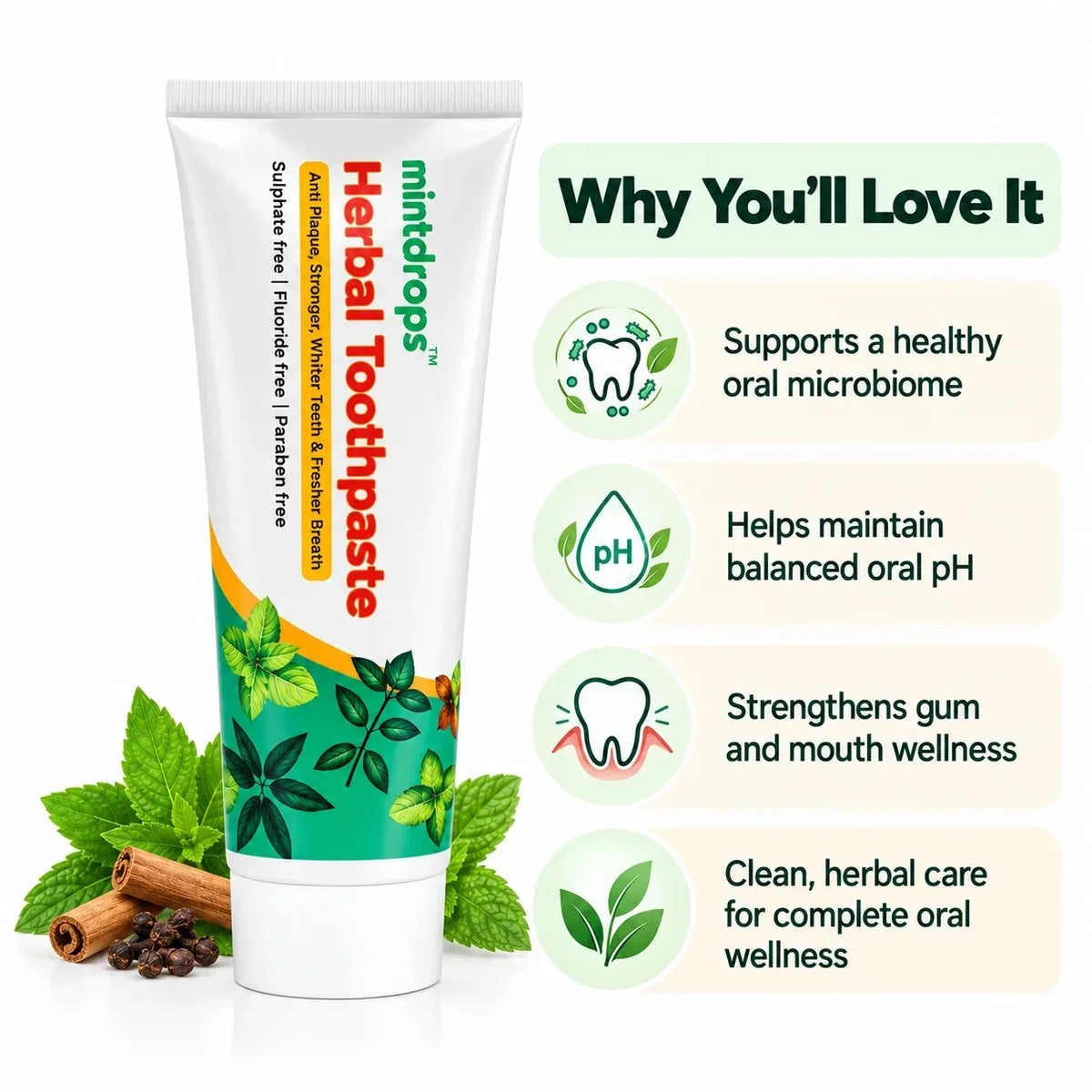 Mintdrops Herbal Toothpaste