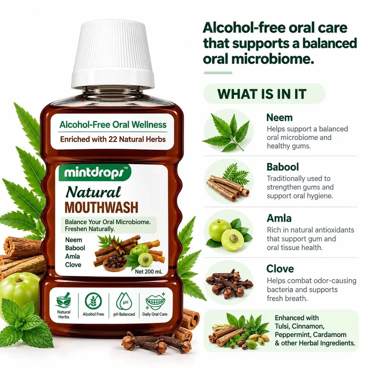 Mintdrops Natural Mouthwash