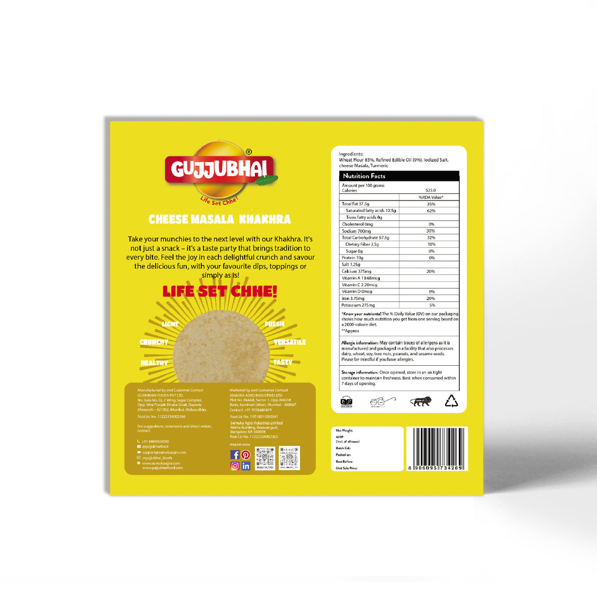 CHAT MASALA KHAKHRA 180G