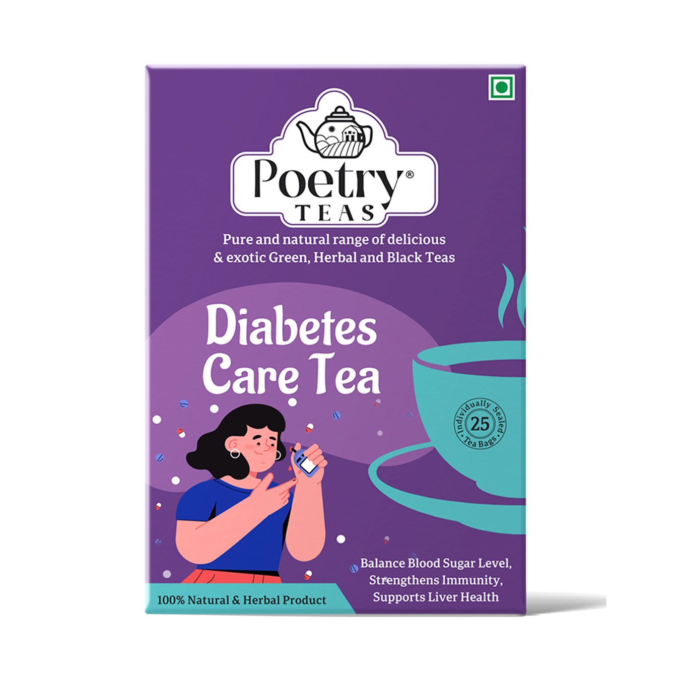 Poetry Diabetes Care Tea - 25 Tea bags