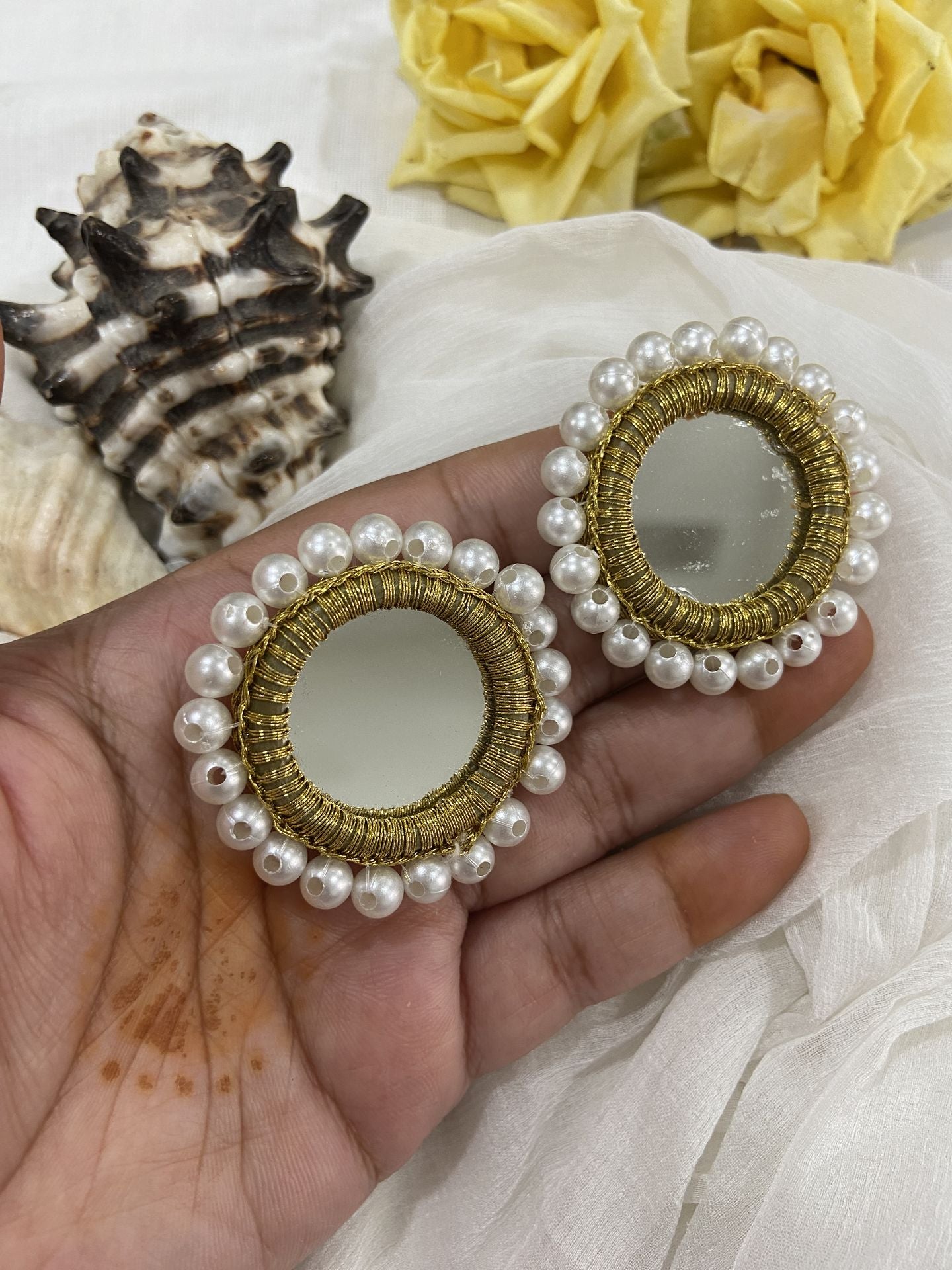 Darpan- Mirror Handmade Earrings