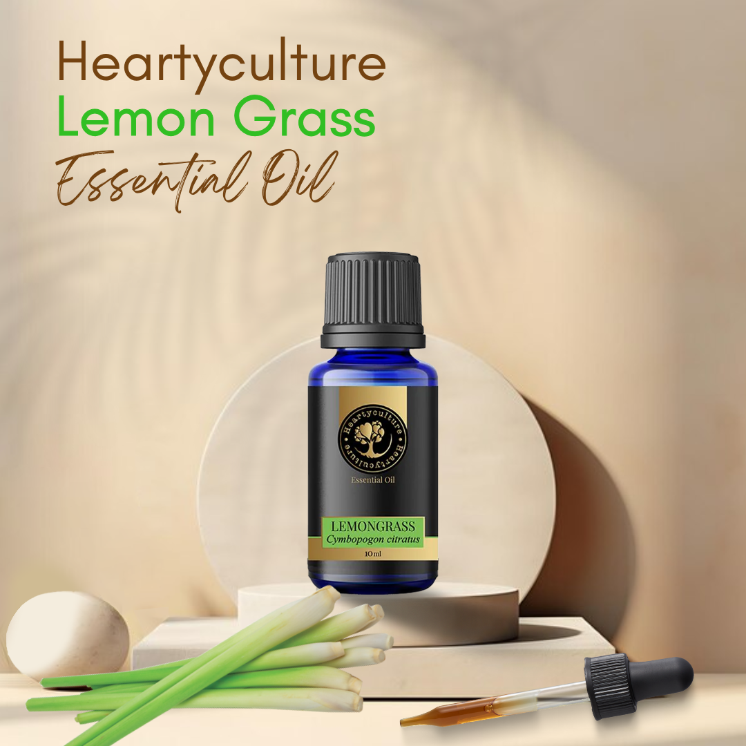Heartyculture Lemongrass Essential Oil - 10 ml
