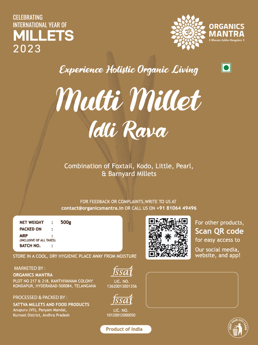 Organic Mantra Multi Millet Idli Rawa