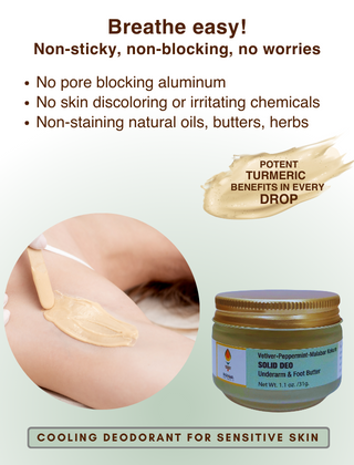 Parama Naturals Aluminum-Free Natural Odor Protection Deo Butter For Underarms & Feet, 31g
