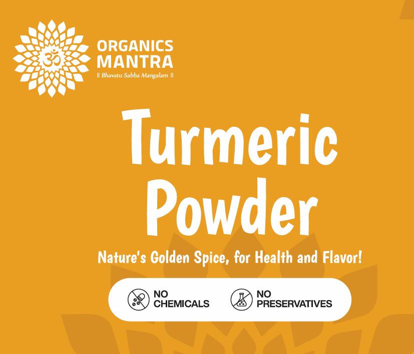 Organic Mantra Pure Turmeric/ Haldi powder- 150 grams