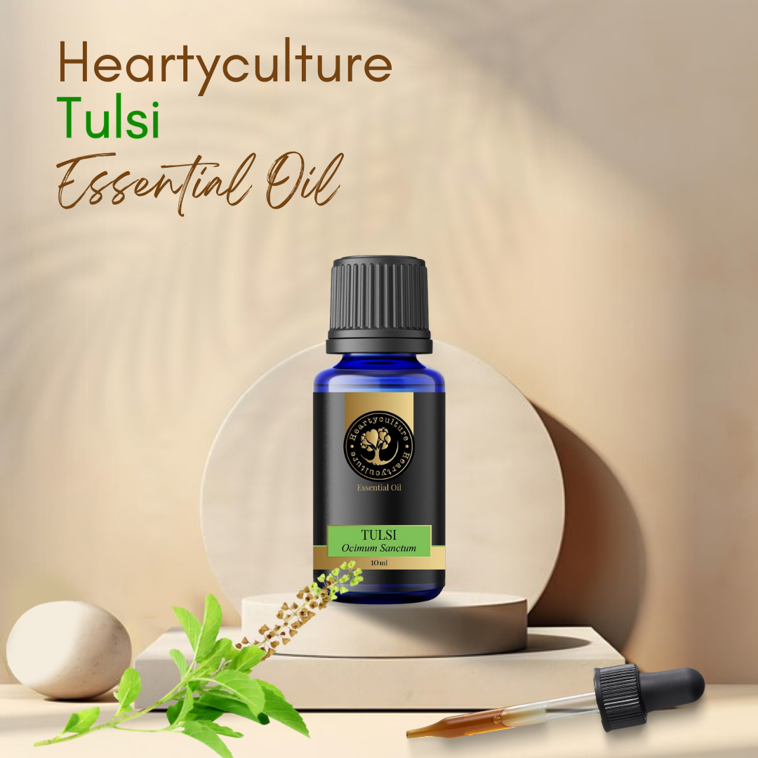 Heartyculture Tulsi Essential Oil - 10 ml