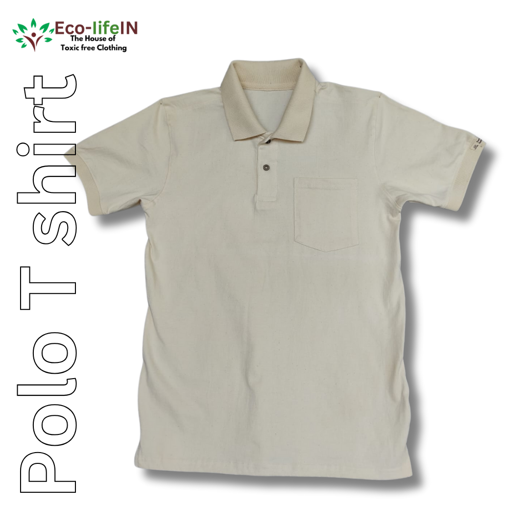 Eco-Life Men's Organic Toxic free Polo T-shirt
