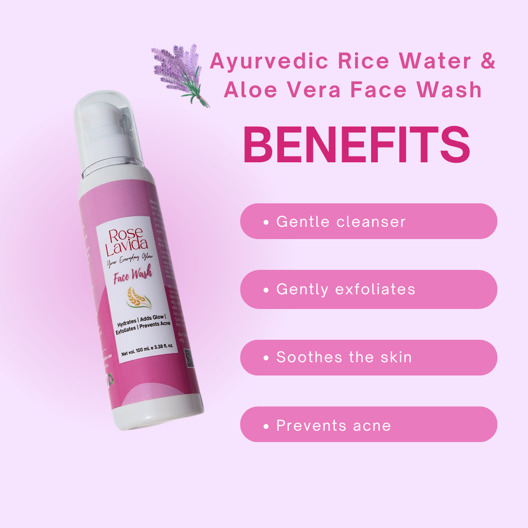 Ayurvedic Rice Aloe Radiance Cleanser | Gentle & Non-drying | For All Skin Types