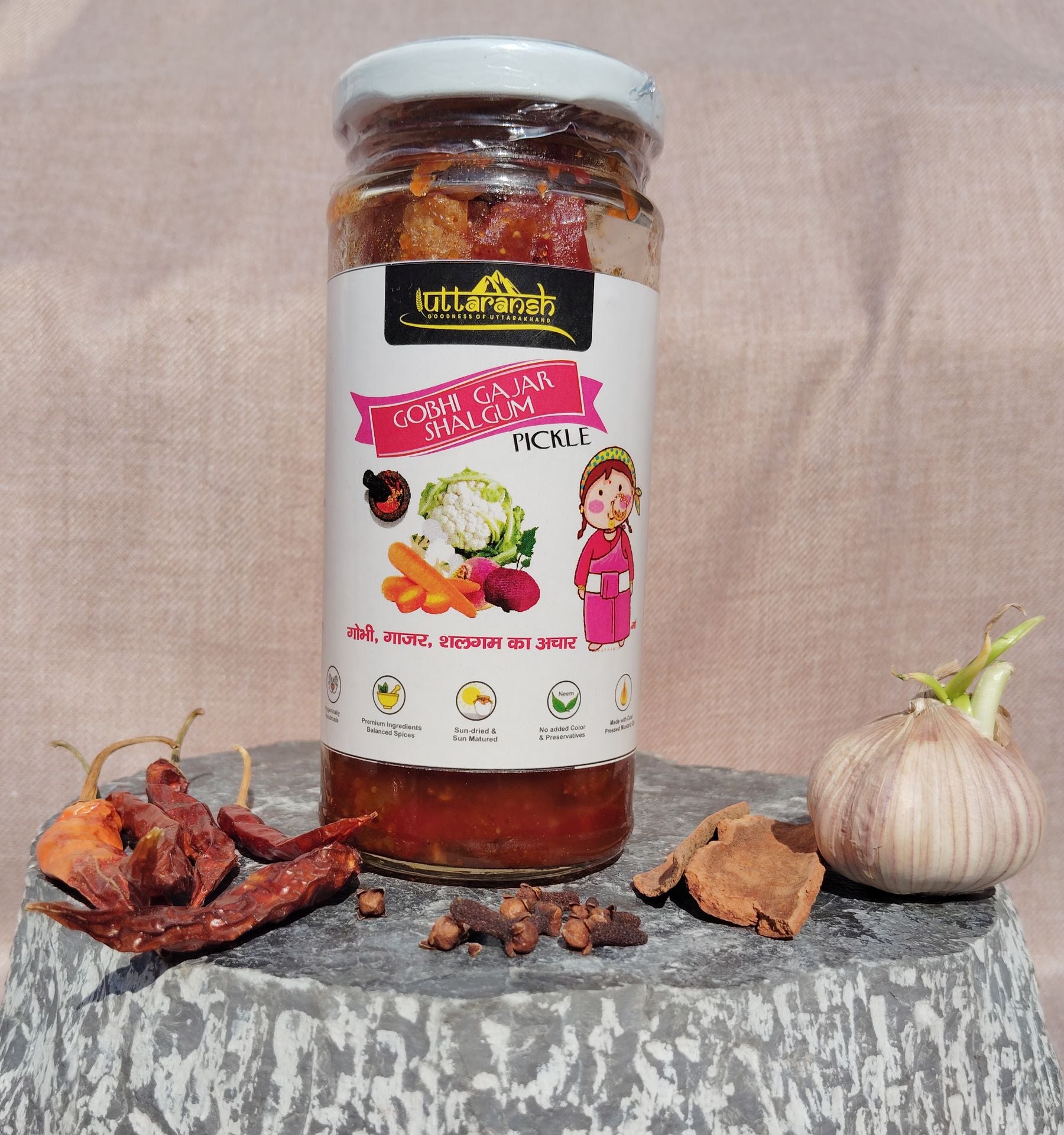 Uttaransh Gobhi Gajar Shalgam Pickle 250gm