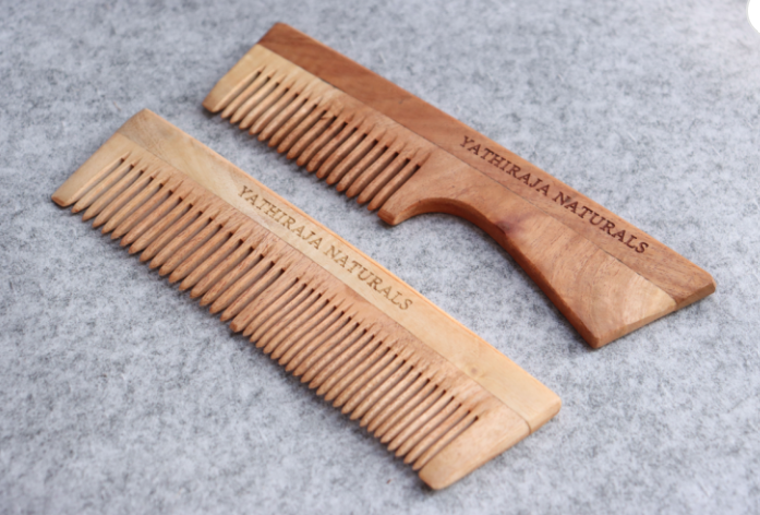 Yathiraja Neem Wood Combs(Set of 1)