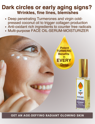 Parama Naturals Lavender-Turmeric Overnight Face Oil & Serum, 30ml