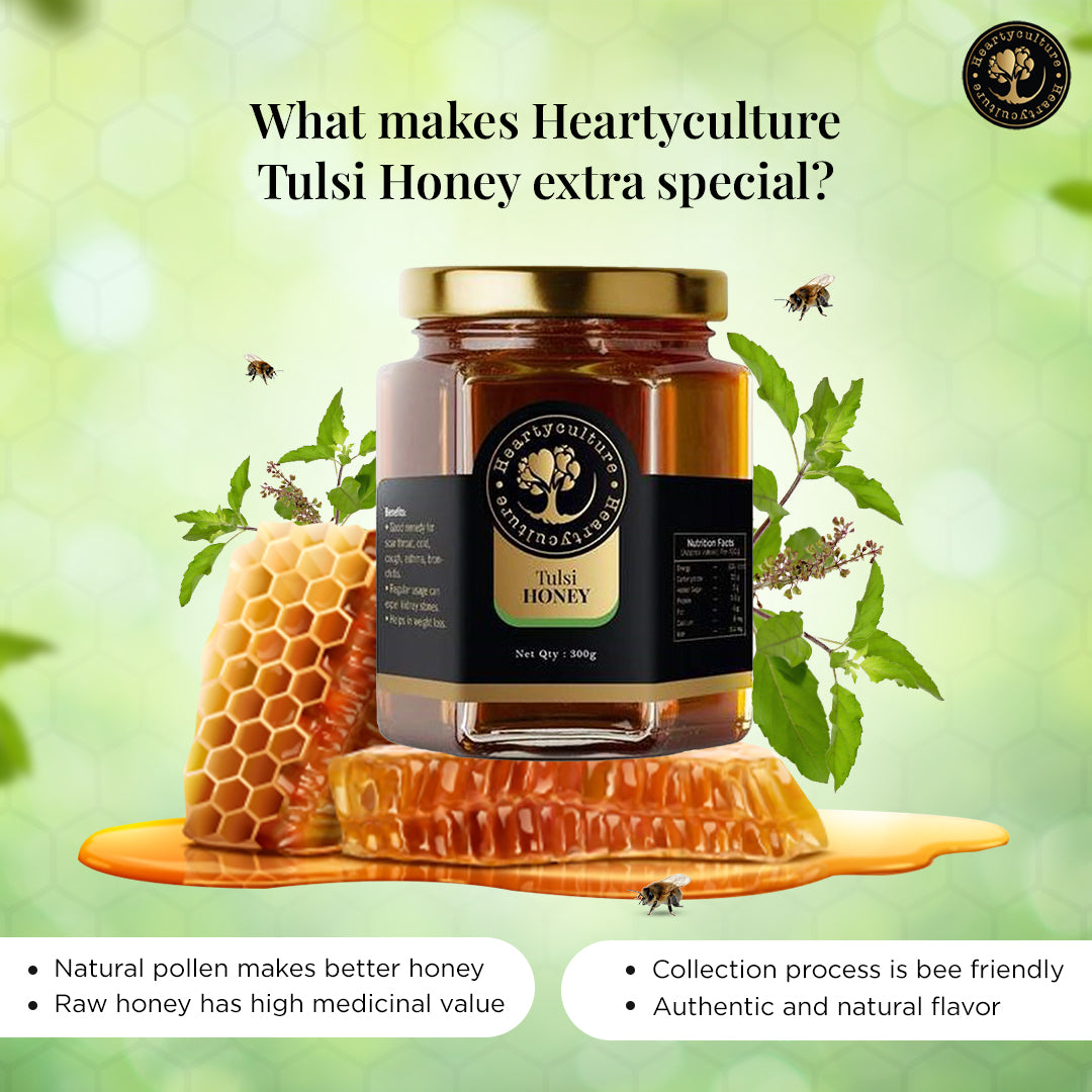 Heartyculture  Tulsi Honey  -  300 G