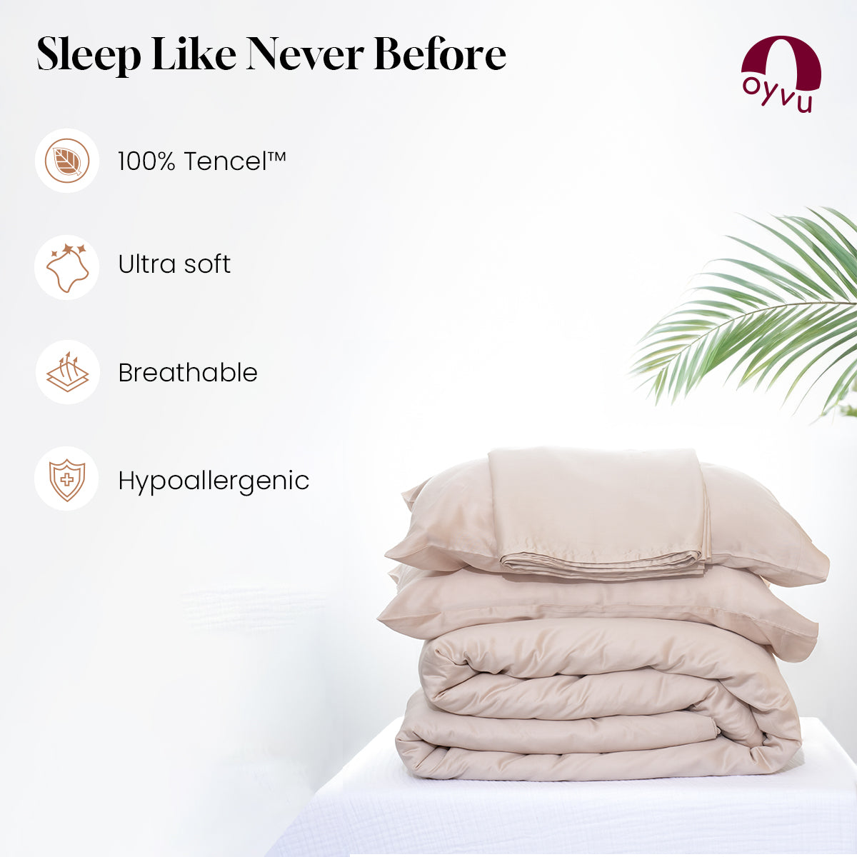 Oat Milk, Vegan Silk Bedsheet Set