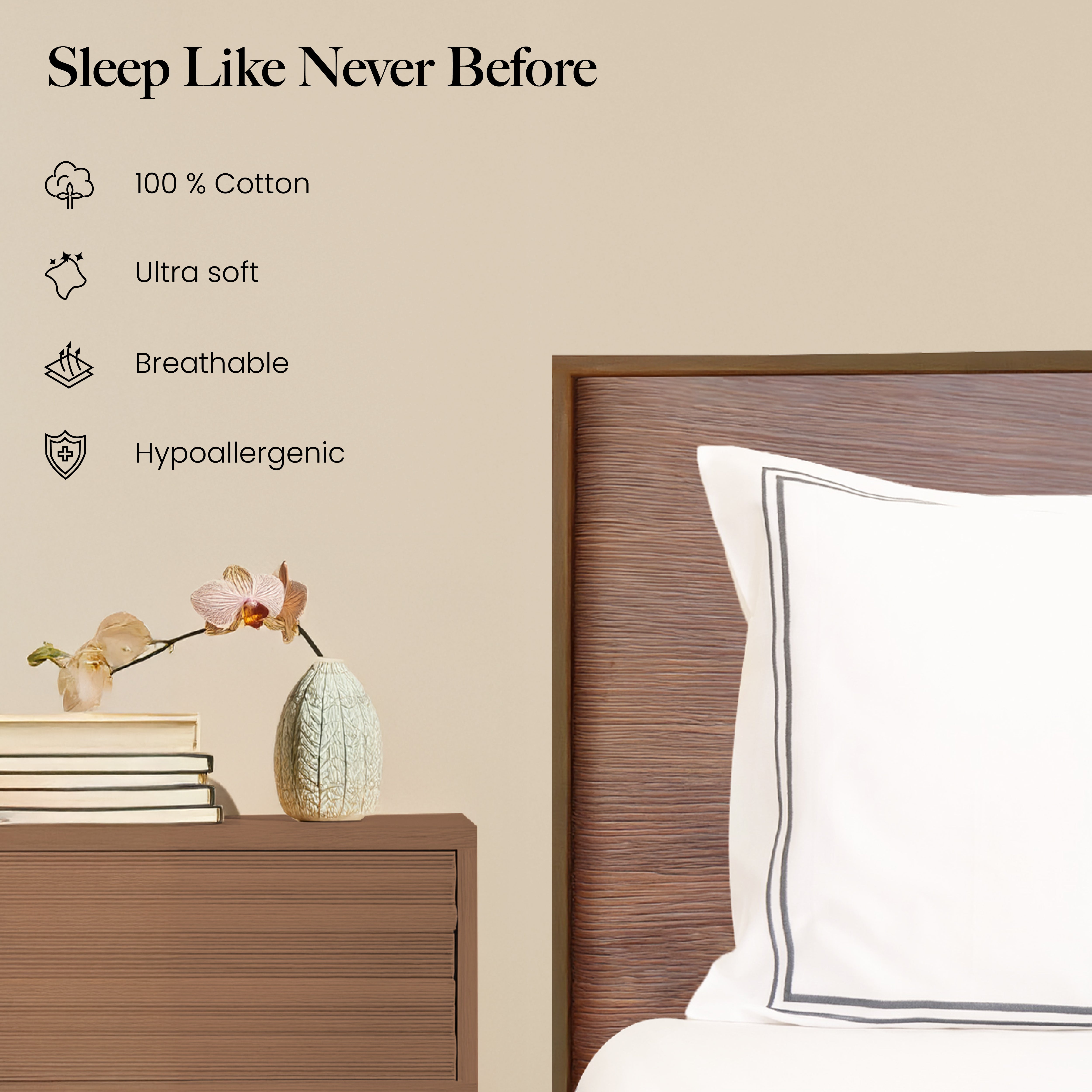 700 TC,Signature Embroidery,100% Cotton,Bedsheet Set & Duvet Cover