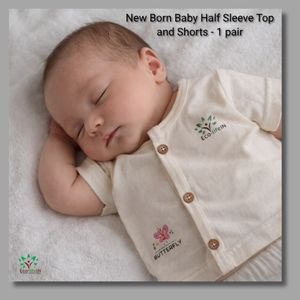 Eco life New born baby Toxic free Undyed and Unbleached pure Cotton Welcome Gift Pack - 16 Pieces