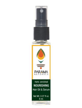 Parama Naturals Herb-enriched Nourishing Hair Oil & Serum,8ml.
