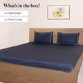 700 TC,Signature Embroidery,100% Cotton,Bedsheet Set & Duvet Cover