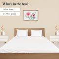 700 TC,Signature Embroidery,100% Cotton,Bedsheet Set & Duvet Cover