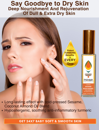 Parama Naturals Intense Moisturizing Face Oil With Turmeric For Dull & Extra Dry Skin, 30ml