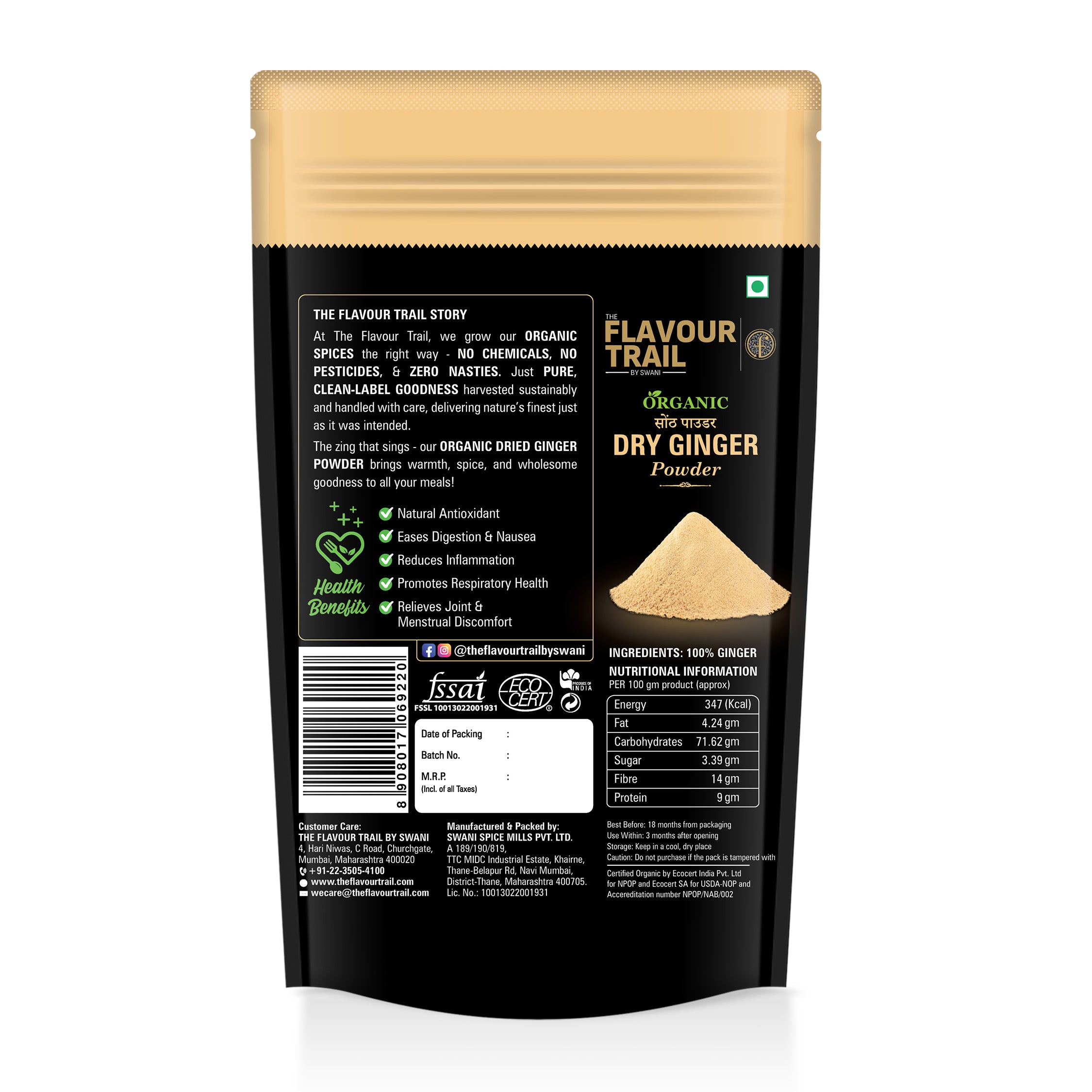 The Flavour Trail - Organic Dry Ginger Powder