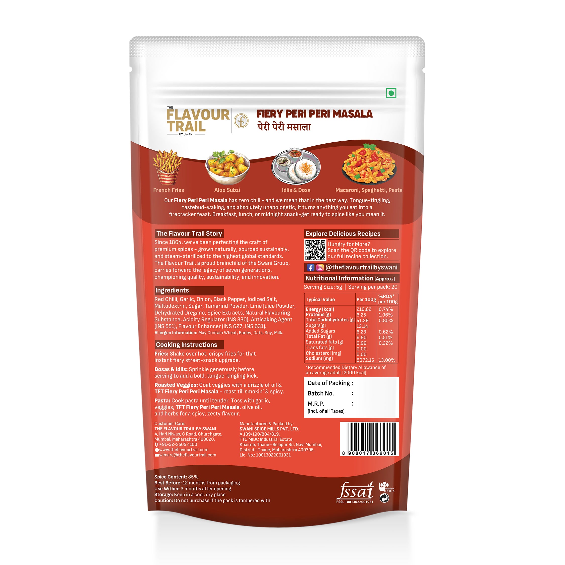 The Flavour Trail Fiery Peri Peri Masala-100gm