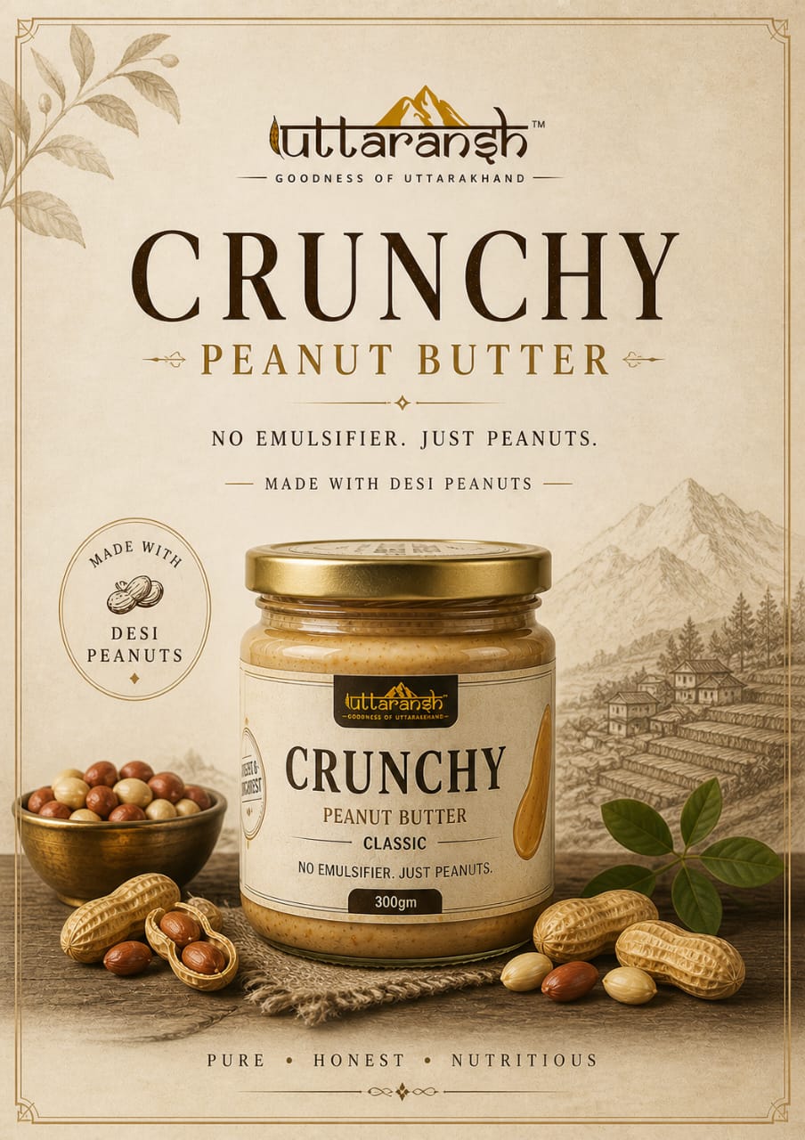 Uttaransh Desi Peanuts Crunchy Spread 300gm