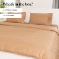 Tiger's Eye, 300TC, Window Pane Bedsheet Set