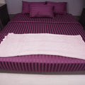 Purple Waffle Throw Blanket
