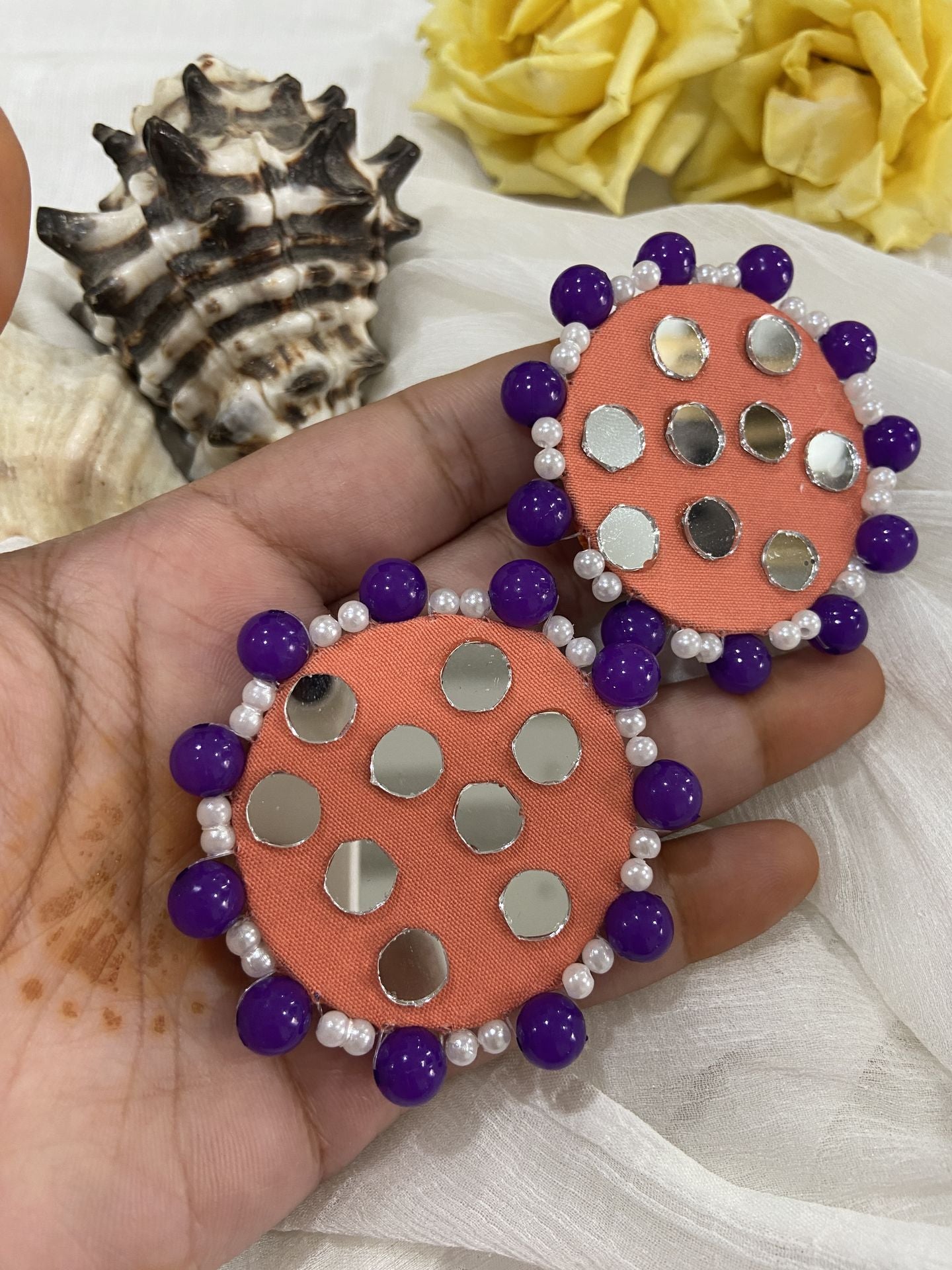 Sita-Mirror Handmade Earrings
