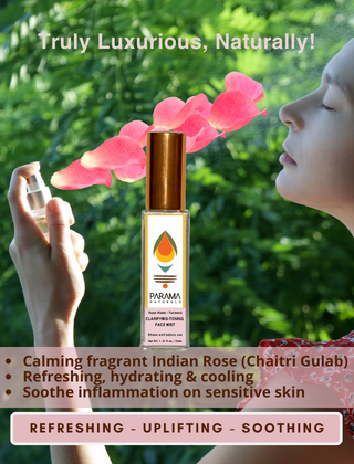 Parama Naturals Radiance Revive Mist With Turmeric & Rosewater For All Skin Types, 30ml