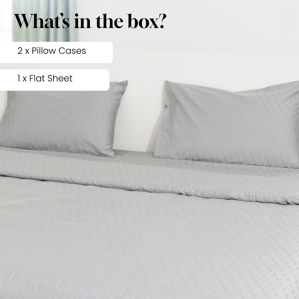 Alloy, 300TC, Step Design Bedsheet Set