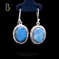 PB Jewels -labradorite Silver Earring