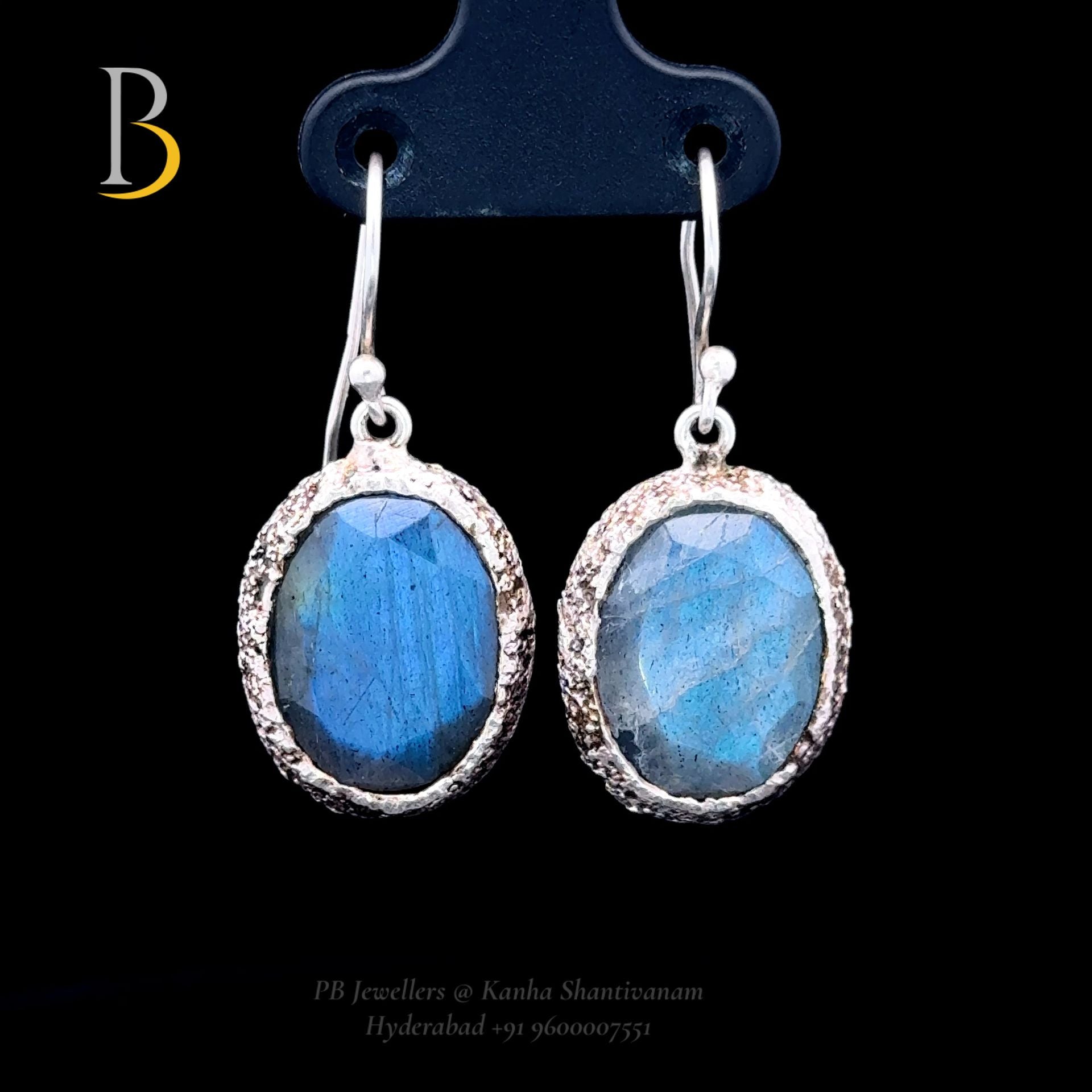 PB Jewels -labradorite Silver Earring