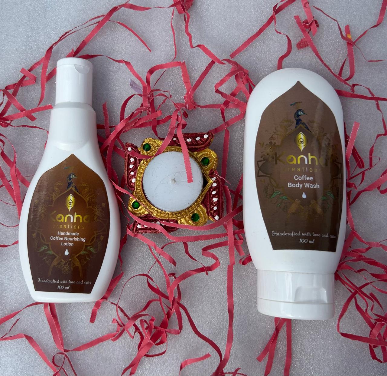 Kanha creations Diwali Hamper of Coffee Lotion Coffee Body Wash Combo Kit